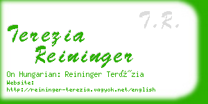 terezia reininger business card